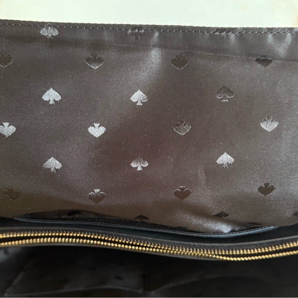 Kate Spade Black Quilted Tote with Gold Chain - Picture 7 of 7